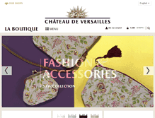 Tablet Screenshot of boutique-chateauversailles.fr